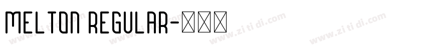 Melton Regular字体转换